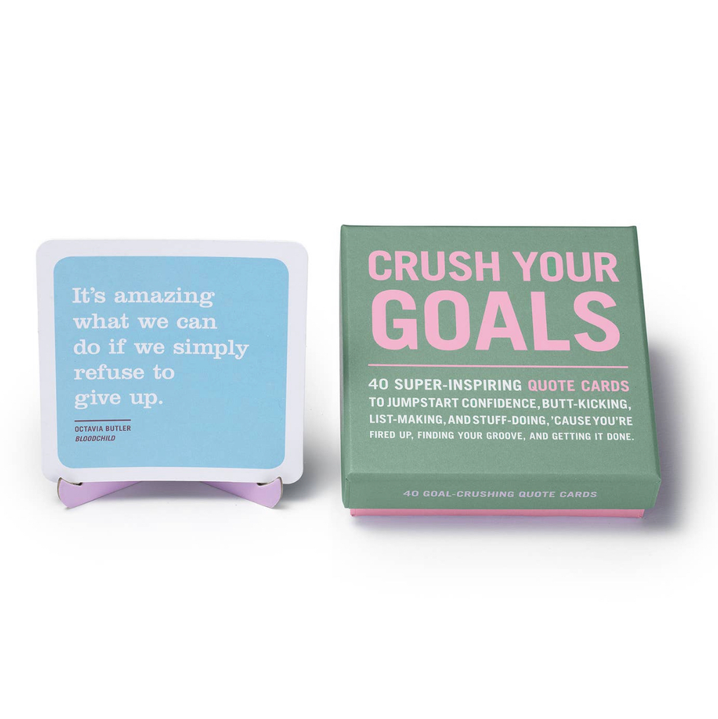 Knock Knock Crush Your Goals Inspiring Quote Cards Deck