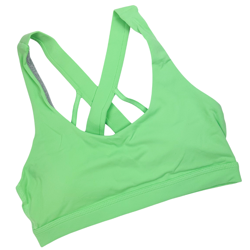 Green Sports Bra - Front