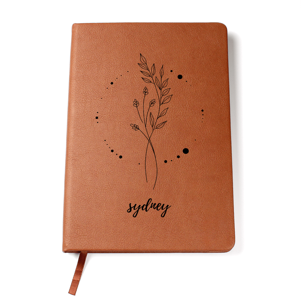 Personalized Wildflower Journal